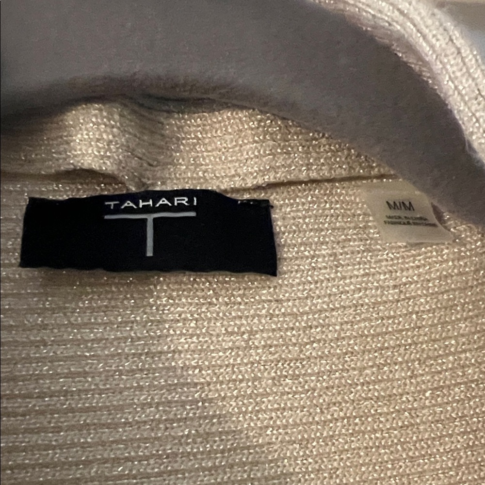 Tahari Cream Knit Sweater - Picture 2 of 2